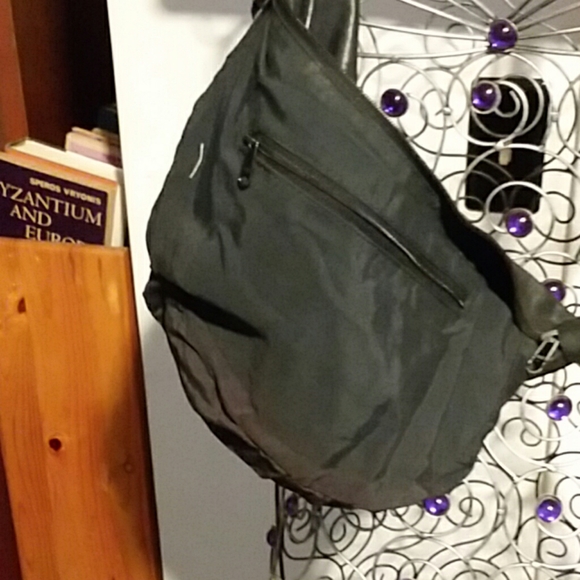 Genuine Merchandise Bags Faded Black Leather Sling Bag Poshmark